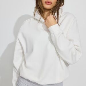 Garage White Ultra Fleece Sweatshirt Hoodie